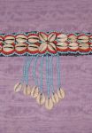Cowry and Beaded Choker- Red/Blue